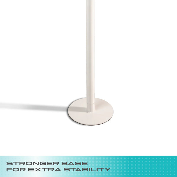 Wonder Pole HD Heavy Duty Floor to Ceiling Safety Support Pole with Rotating Grab Bar, Adjustable 7’–10’ Tension Mounted Stand Assist Rail, 400 lbs Capacity, No-Drill Installation for Bathroom & Home Use