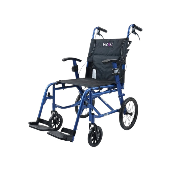 Dash Rehab Dash Lite x4 Transit Wheelchair | Lightweight Folding Aluminium Transit Wheelchair