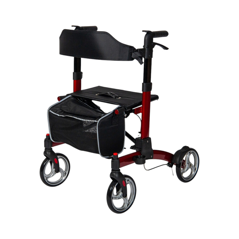 Fold Down Rollator | Lightweight Folding Rollator with Seat