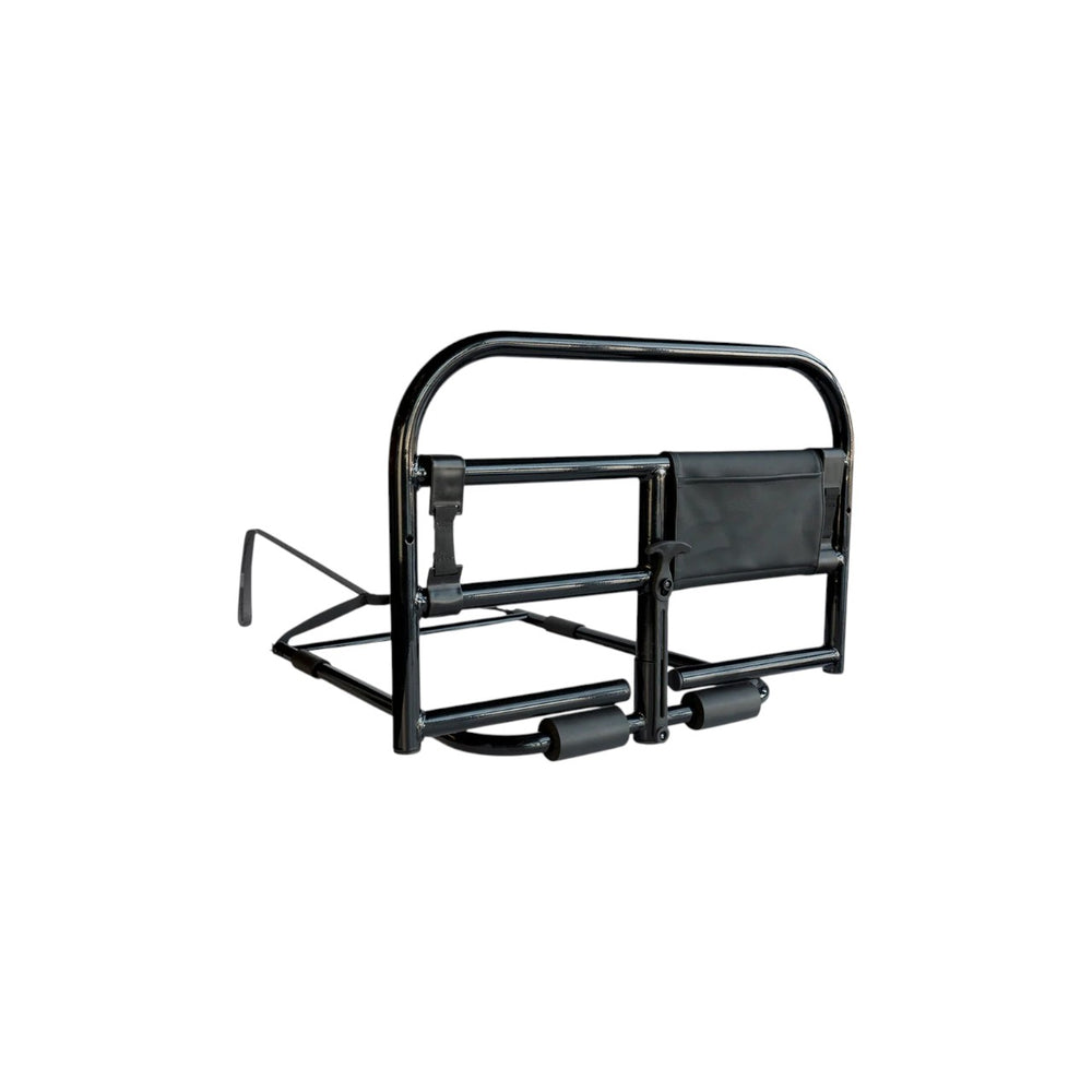 Prime Safety Bed Rail – Heavy Duty 27” Bed Assist Rail, 400 lbs Support Handle, Portable Bed Guard for Elderly & Adults, Fits 6”–15” Mattresses, Powder-Coated Steel Frame, Tool-Free Installation, Black