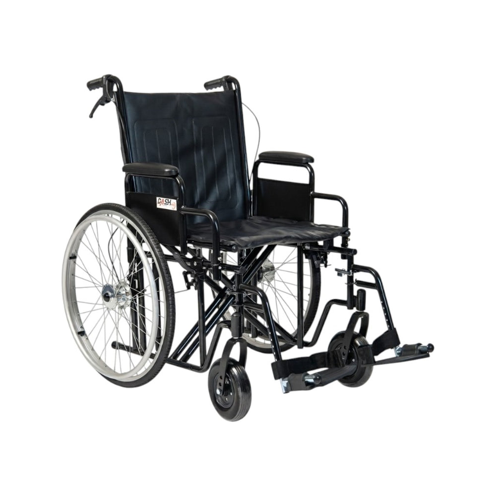 Dash 200 HD Heavy-Duty Folding Wheelchair | Up to 225kg Capacity