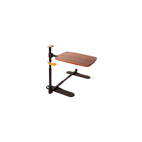 Wonder Tray Plus Adjustable Swivel TV Tray Table with Support Handle, Standing Assist Safety Rail, Height Adjustable Sofa Side Table for Eating, Working, Reading, Gaming & Lift Chairs