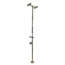 Wonder Pole Premium Adjustable Floor-to-Ceiling Safety Support Pole with Dual Grab Bars, Tension Mounted Stand Assist Handrail for Bathroom & Home, 7’–10’ Height, 300 lbs Capacity