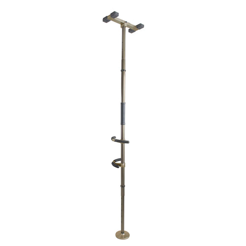 Wonder Pole Premium Adjustable Floor-to-Ceiling Safety Support Pole with Dual Grab Bars, Tension Mounted Stand Assist Handrail for Bathroom & Home, 7’–10’ Height, 300 lbs Capacity