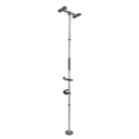 Wonder Pole Premium Adjustable Floor-to-Ceiling Safety Support Pole with Dual Grab Bars, Tension Mounted Stand Assist Handrail for Bathroom & Home, 7’–10’ Height, 300 lbs Capacity