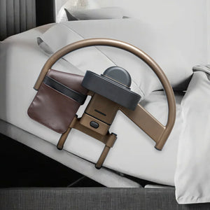 Wonder Click Bed Handle Premium – Detachable Safety Bed Rail with Storage Pouch & Cup Holder for Easy Bed Transfers