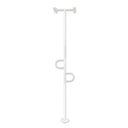 Double Handle Floor-to-Ceiling Grab Bar – Adjustable Safety Support Pole for Elderly & Mobility Assistance, Tension Mounted Stand Assist Rail, No-Drill Installation, 300 lbs Capacity