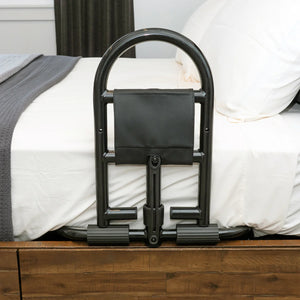 Prime Bed Handle Heavy-Duty Safety Bed Rail for Seniors & Adults, Bariatric Bed Assist Handle with Secure Safety Strap, Removable Support Rail, 400 lbs Capacity, Fits 6-15 Inch Mattresses