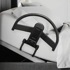 Click-N-Go Bed Handle – Adjustable Bed Safety Rail with Ergonomic Support Handle, Quick-Release Design, Heavy-Duty Steel Frame, Fall Prevention Assist Rail for Traditional & Adjustable Beds