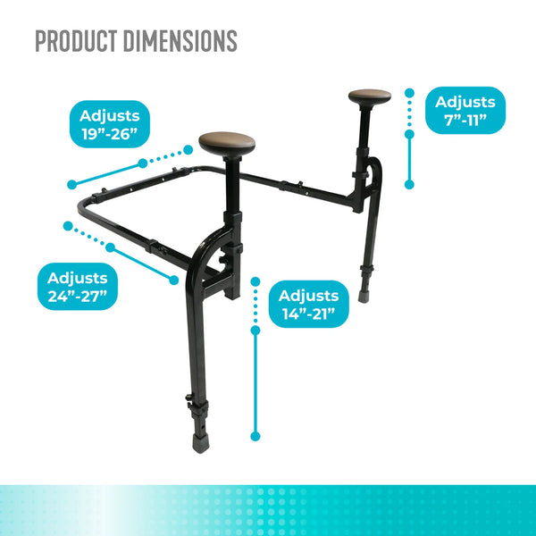 EZ Stand-N-Go Heavy Duty Sit to Stand Assist Frame – Adjustable Support Handles for Couch, Chair & Recliner – 400 lbs Capacity Elderly & Mobility Aid Stand Assist Device