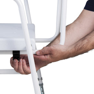 Super Bariatric Adjustable Height Commode with Detachable Arms