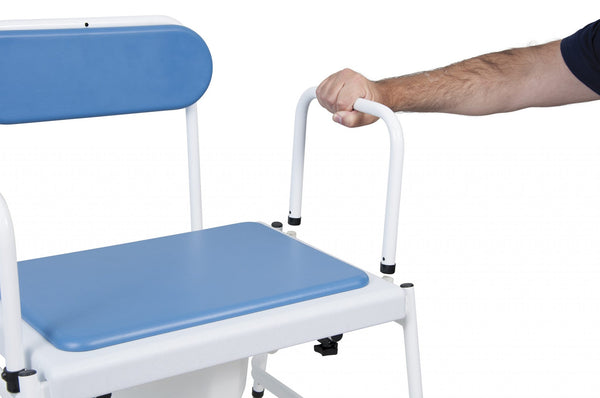 Super Bariatric Adjustable Height Commode with Detachable Arms