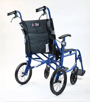 Dash Rehab Dash Lite x4 Transit Wheelchair | Lightweight Folding Aluminium Transit Wheelchair
