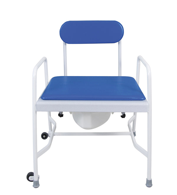 Mediatric™ Fixed Height Commode – Reinforced Steel Frame and Vinyl Upholstery