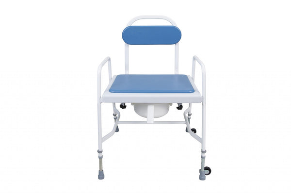 Mediatric™ Adjustable Height Commode – Reinforced Steel Frame and Vinyl Upholstery
