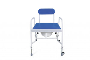 Mediatric™ Adjustable Height Commode – Reinforced Steel Frame and Vinyl Upholstery