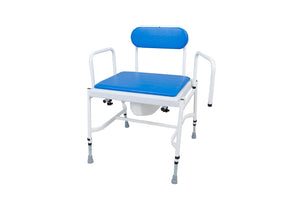 Mediatric™ Adjustable Height Commode with Detachable Arms – Reinforced Steel Frame