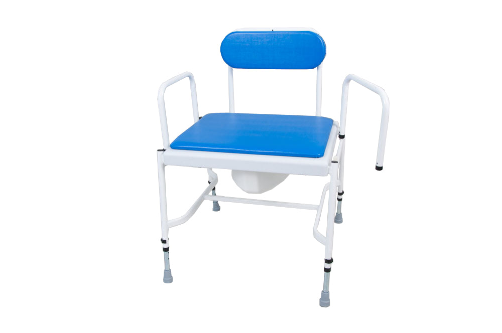 Mediatric™ Adjustable Height Commode with Detachable Arms – Reinforced Steel Frame