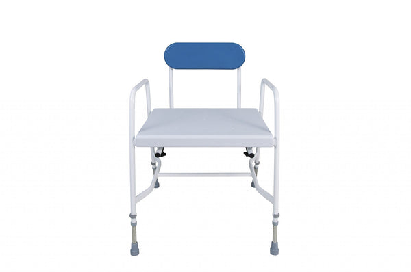 Mediatric™ Shower Chair – Height Adjustable with Clip-On Perforated Seat
