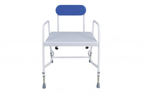Mediatric™ Shower Chair – Height Adjustable with Clip-On Perforated Seat