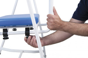 Super Bariatric Percher with Arms and Padded Back – Height Adjustable
