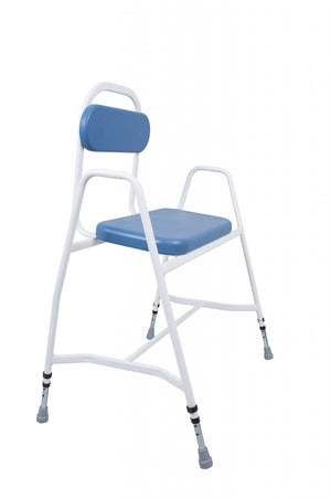 Super Bariatric Percher with Arms and Padded Back – Height Adjustable