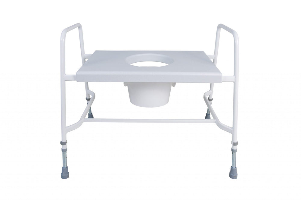 Super Bariatric Raised Toilet Seat – Height Adjustable and Free Standing
