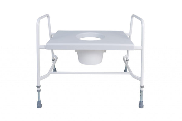 Super Bariatric Raised Toilet Seat – Height Adjustable and Free Standing
