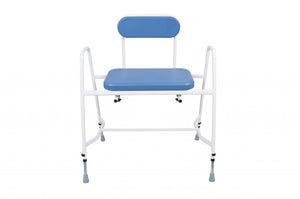 Super Bariatric Percher with Arms and Padded Back – Height Adjustable