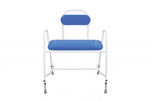 Super Bariatric Percher with Arms and Padded Back – Height Adjustable