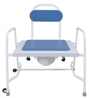 Super Bariatric Fixed Height Commode – Reinforced Steel Frame