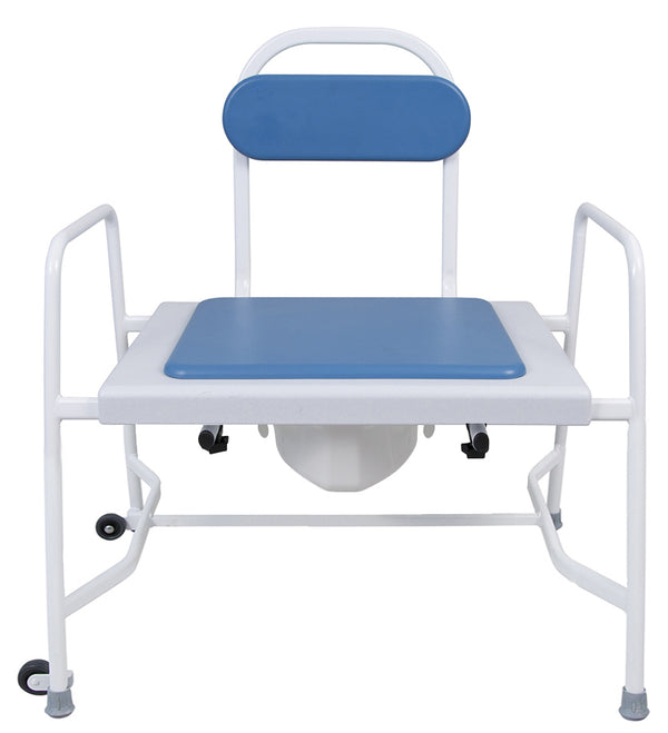 Super Bariatric Fixed Height Commode – Reinforced Steel Frame