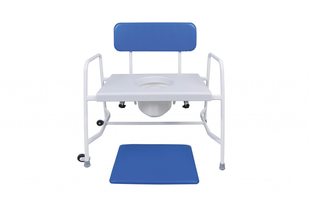 Super Bariatric Fixed Height Commode – Reinforced Steel Frame