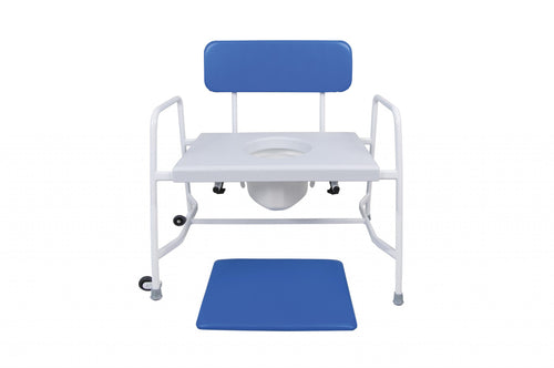 Super Bariatric Fixed Height Commode – Reinforced Steel Frame