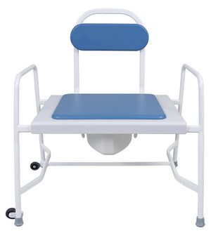 Super Bariatric Fixed Height Commode – Reinforced Steel Frame