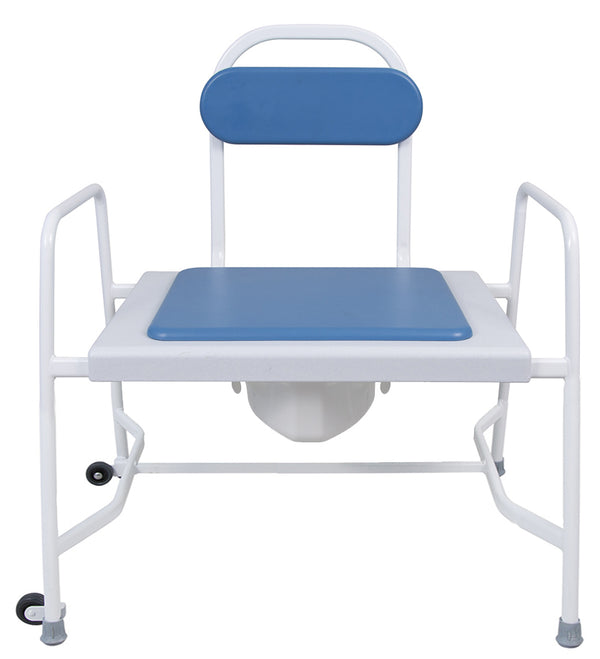 Super Bariatric Fixed Height Commode – Reinforced Steel Frame