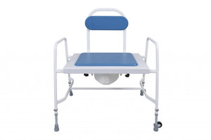 Super Bariatric Adjustable Height Commode – Reinforced Steel Frame