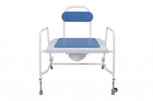 Super Bariatric Adjustable Height Commode – Reinforced Steel Frame