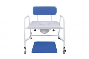 Super Bariatric Adjustable Height Commode – Reinforced Steel Frame