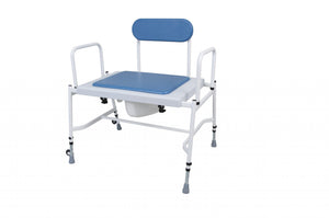 Super Bariatric Adjustable Height Commode with Detachable Arms