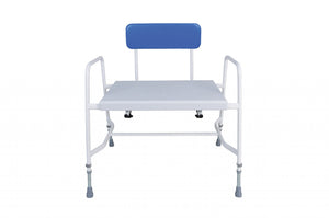 Super Bariatric Shower Chair – Height Adjustable with Perforated Seat