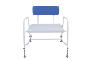 Super Bariatric Shower Chair – Height Adjustable with Perforated Seat
