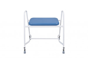 Bariatric Perching Stool with Arms in PU – Height Adjustable