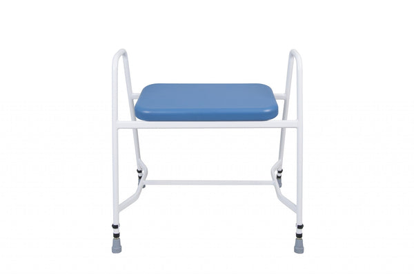 Bariatric Perching Stool with Arms in PU – Height Adjustable