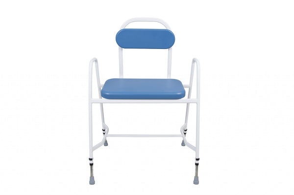 Bariatric Percher with Arms and Padded Back – Height Adjustable