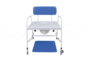 Bariatric Adjustable Height Commode – Reinforced Steel Frame