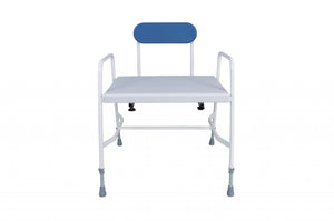 Bariatric Shower Chair – Height Adjustable with Perforated Seat