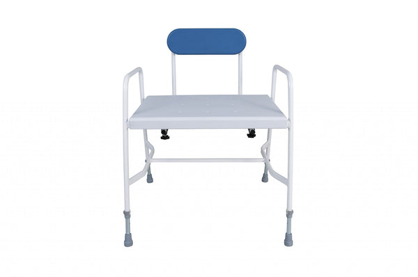 Bariatric Shower Chair – Height Adjustable with Perforated Seat