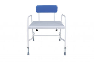 Bariatric Shower Chair – Height Adjustable with Perforated Seat