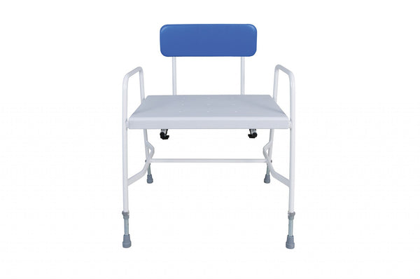 Bariatric Shower Chair – Height Adjustable with Perforated Seat